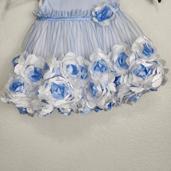 Nanette Blue Frilly Dress Size 6/9 Months - Picture 6 of 8